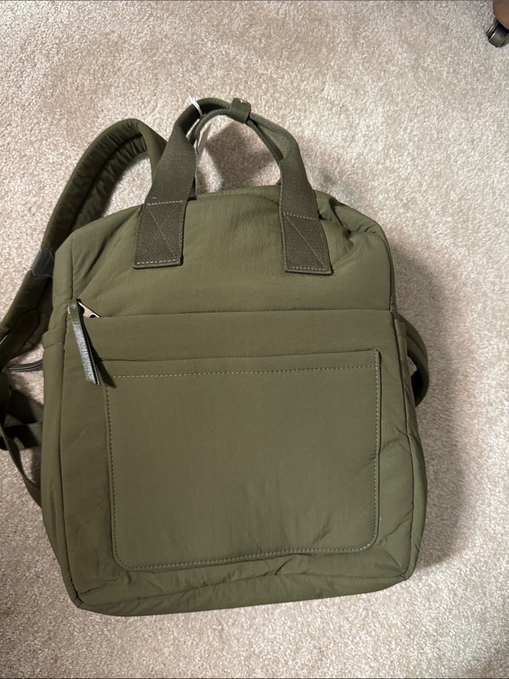 Olive Green Women's Backpack - Sleek Everyday Carry